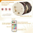 thumbnail image 5 of Yayeee Flameless Candles with Remote Flickering Battery Operated Multi Color Changing, Black Chocolate Cakes, 5 of 7