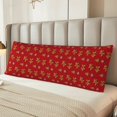 thumbnail image 2 of Fotbe Gingerbread Man Funda para Almohada Corporal con Diseño, Funda de Microfibra Ultrasuave de 20x54 Pulgadas, Ropa de Cama Elegante, 2 of 7