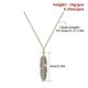 thumbnail image 2 of Colgante de plumas de plata Yashi con Collar de cadena largo gitano, 2 of 2