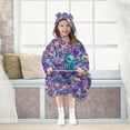 thumbnail image 7 of joogoo Wearable Blanket Hoodie for Magic Fish Ocean Castle Oversized Sherpa Hooded 3-14 YR M, 7 of 7
