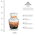 thumbnail image 2 of JAGASY Orange Rose Keepsake Urn - Orange Flowers Mini Urn for Ashes Adult Male - Miniature Cremation Urns - Keepsake Funeral Urns for Mother - (3 Inch), 2 of 7