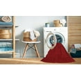 thumbnail image 2 of Ahgly Tapis d'Intérieur Lavable en Machine Carré Contemporain Ferrari Rouge, 5 Pieds Carré, 2 of 7