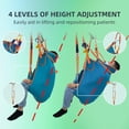 thumbnail image 3 of Size L Patient Lift Sling for Home Use, Padded U-Sling with Adjustable Head Support, Divided Leg Design for Toileting, Universal Fit, Supports up to 500 lbs, 3 of 7