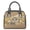 Brown and Beige-Owl Flower, variant on Women's 3D Wolf Print Handbag and Purse, Top Handle Satchel with Detachable Strap Waterproof Leather Crossbody Bag, Hobo Handbags for Shopping, Walking, Brown