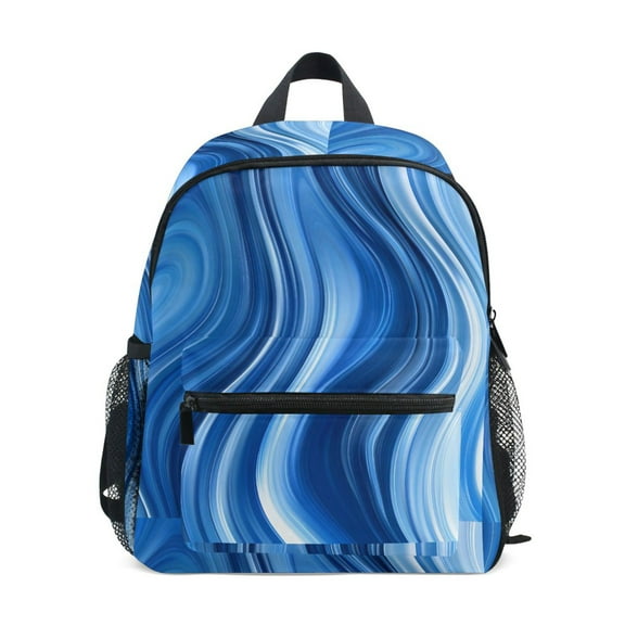 ALAZA Blue Liquid School Backpack Small Bookbag Mini Bags