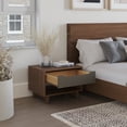 thumbnail image 4 of Nexera Milo 4-Piece Floating Platform Bedroom Set, Brown, Double, 4 of 7