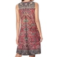 thumbnail image 2 of Antique Persian Red Rug Spring Summer Dresses for Women Fashion T-shirt Dress Casual Sleeveless Loose Sundress with Pockets, 2 of 5