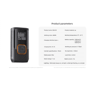 Multifunctional Digital Display, Wireless Smart Car Tire Pump - Black