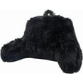thumbnail image 5 of Klear Vu Shaggy Bed Rest Back Support Pillow - Large Reading Pillow, 30" x 21", Black, 5 of 5