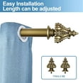 thumbnail image 2 of Urbanest 1" Diameter Regale Curtain Rod, 84"-120", Renaissance Gold, 2 of 6