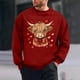 thumbnail image 1 of Ceisia Men's Regular-Fit Crew-Neck Heart-Yak Printed Casual Sweatshirt Gift, 1 of 6