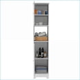 thumbnail image 6 of Storage Cabinet, 68” Linen Cabinet with 2 Doors, 4 Concealed & 1 Open Shelf | Engineered Wood | Beige, 6 of 11