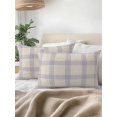 thumbnail image 2 of Outdoor Pillows Waterproof, Purple Checkered Throw Pillows with Inserts Included, Rustic Farmhouse Buffalo Plaid Indoor Outdoor Decorative Lumbar Pillow for Bed/Couch/Patio 12"x20", 1Pcs, 2 of 8