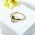 thumbnail image 4 of DBESTSTUDIOS 5 MM /Square Cut Moss Agate Engagement Ring Vintage Solid Gold Ring Unique Cluster Square Cut Aquamarine CZ Diamond Wedding Ring Gift For Family, 4 of 4