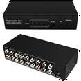 thumbnail image 3 of Composite AV Switch Splitter 4 in 2 Out Analog Video C- AV Splitter Switch 4X2 with Remote for DVD TV US Plug, 3 of 7
