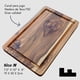 thumbnail image 4 of Set de 4 Platos Parrilleros 19x30x2 cm Madera de teca resistente ideales para carne asada quesos botanas hamburguesas tapas y BBQ, 4 of 6