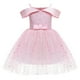 thumbnail image 2 of Vestido de niña Ropa infantil Vestido de princesa para niña Ponkas con hombros descubiertos para niña, 2 of 5