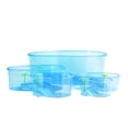 thumbnail image 3 of BESTYASH 1Pack Multi-Function Household Reptile Tank -Blue Plastic for Small Pets Including Turtles Geckos Fish 10.4X8.1X5.1in, 3 of 5