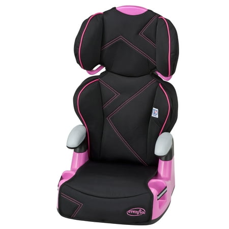 Evenflo AMP Belt-Positioning High Back Booster Car Seat, Pink Angles