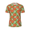 thumbnail image 5 of Wukai Hand Drawn Strawberry Print Men's Short-Sleeved Mesh T-Shirt,Quick-Dry Short Sleeve Workout T-Shirt-6X-Large, 5 of 8