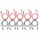 thumbnail image 1 of Male To Male Testing Wire, Banana Plug Test Leads High Thermal Conductivity 70003 4MM Heat Resistant 5 Set For Multimeter, 1 of 8