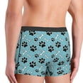 thumbnail image 3 of KLL Cute Dog Footprints Men's Cotton Boxer Briefs Underwear-Large, 3 of 8