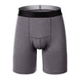 thumbnail image 1 of B91xZ Boxers for Women Mens Mesh Boxer Briefs with Pouch,Gray XL, 1 of 2