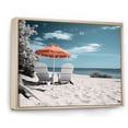thumbnail image 2 of Designart "Nostalgia Black Beach Seaside II" Nautical & Beach Floater Framed Canvas Wall Art, 2 of 7