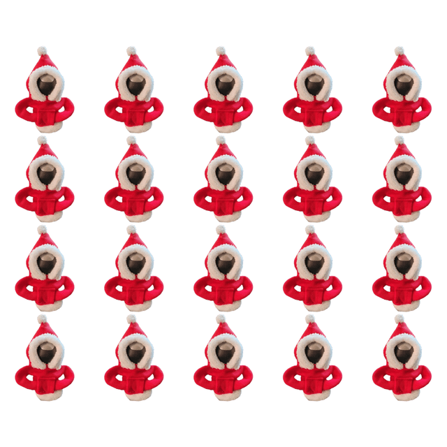 20uds. Sudadera con capucha para palanca de cambios de coche, divertida camisa con perilla de cambio de marchas, suéter (Navidad roja)
