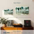 thumbnail image 4 of Elephant Stock Blue Reflection Forest Wall Art - Horizontal Multi Panel Canvas - Living Room Wall Decor - Floral And Botanical Multi Panel - Teal And Green Decor By Allison Pearce - 33" x 20", 4 of 8