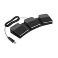 thumbnail image 3 of Pedal de tres pedales USB, pedal programable de 3 teclas para control de instrumentos Negro, 3 of 9
