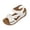 White, variant on GERsome Low Wedge Heels Sandals for Women Open Toe Ankle Strap Platform Sandals for Travel Summer Beach, Blue Size 5.5