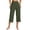 A-Green1111, variant on SONXAHE Women's High Waist Capri Pant With Side Pockets Stretchy Soft Breathable Summer Daily Wear Cropped Trouser