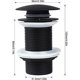 thumbnail image 2 of Elegante tapón de drenaje emergente para lavabo de baño, construcción de latón macizo, acabado resistente a la corrosión para lavabos sin rebosadero, instalación sin herramientas, adecuado para, 2 of 5
