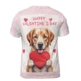 thumbnail image 2 of Happy Valentine's Day Labrador Retriever Brings Love Heart All Over Print 3D Shirt Unisex Merch Lab Dog Lover Gifts - 02028, 2 of 6