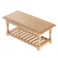 thumbnail image 3 of MERIGLARE 1:12 Scale Miniature Unpainted Wooden Dining Tea Coffee End Table Furniture for, 3 of 8