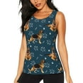 thumbnail image 2 of Uemuo German Shepherd Dog Pattern Workout Tank Tops for Women Breathable Moisture-wicking tank top Sleeveless Running Loose Fit Yoga Tops Active Shirts Sports Gym Exercise, 2 of 9
