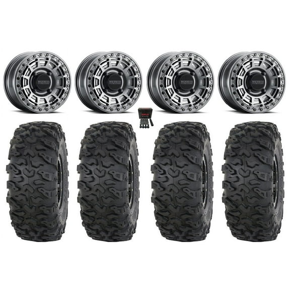 Method 415 Bdlk 15" Wheels Gr  38mm 30" Roctane T4 Tires Can-Am Commander Maverick Renegade Outlander Defender
