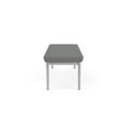 thumbnail image 3 of Amherst Steel Reception Waiting 18.5" 3 Seat Bench / Silver Steel / Light Gray, 3 of 3