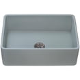 thumbnail image 5 of Ruvati RVL2100GR 30 x 20 inch Fireclay Farm Kitchen Sink - Horizon Gray, 5 of 7