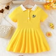 thumbnail image 2 of MEZZALL Girls Summer Dress Casual Short Sleeve T-Shirt O-Neck Dress Toddler Kids Comfortable Loose Fit Elastic Play Outfits For Daily Wear Fall And Summer Versatile Child Clothes Sets, 2 of 9