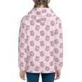 thumbnail image 6 of Naloa Pink Disco Ball Teenage Zipper Hoodie, Long Sleeve Zip Up Hoodies Casual Jackets Tops for 7-12 Years-Small, 6 of 6