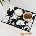 thumbnail image 2 of Watercolor Flower Pet Mat - Country Floral, Non-Slip Absorbent Dog Food Mat, 2 of 3