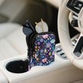 thumbnail image 3 of SEANATIVE Double Glasses Case for Women Men, Neoprene Zipper Eyeglass Pouch Water-Resistant Scratch-Proof Lightweight Travel Glasses Bag for Eyeglasses Sunglasses, Hippie Lotus Flower Blue Violet, 3 of 7
