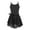 A Black, variant on iiniim Girls Classic Ballet Dance Dress Ballerina Outfit Gymnastics Dancewear Sleeveless Tutu Skirted Leotard