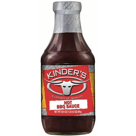 Kinder's Hot BBQ Sauce, 20.5 OZ (Best Vinegar Bbq Sauce Store Bought)