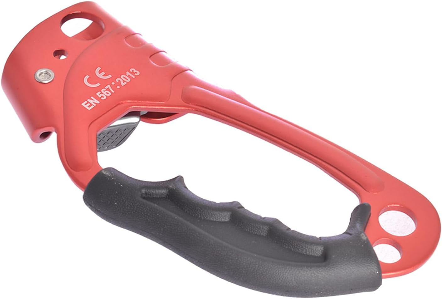 netuera Climber (Right Hand+Red) Climbing Equipment Handled Rope Clamp Ergonomic Design for Easy Ascents