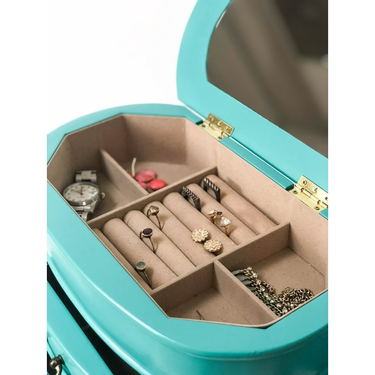【HERMES・Tiffany・田中貴金属・ジュエリーマキ等】　アクセサリーケース　102個 Hives and Honey Daphne Oval Wooden Jewelry Organizer Chest with