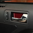 thumbnail image 4 of Real Bright Soft Car Interior Carbon Fiber Sticker DecorationRed Carbon Fiber Interior Door Handle Bowl Cover For Ford Mustang 2009-2013Auto Car Protection Interior Accessories, 4 of 8