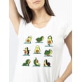 thumbnail image 2 of Playera con impresión Aguacates haciendo yoga AMAD Casual para mujer Talla M, 2 of 5